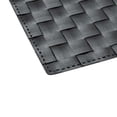 thumbnail image 5 of Restaurantware-Macroweave 16 x 12 Inch Woven Placemats, Set Of 6 Rectangle Table Placemats - Durable, Easy To Clean, Black Plastic Placemats For Dining Table, For Homes or Restaurants,, 5 of 8