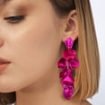 thumbnail image 2 of Pendientes Largos Pétalos de Flor Pendientes Diseño Maduro y Elegante Empalme Pendientes Pendientes, 2 of 4