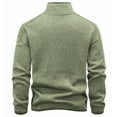 thumbnail image 7 of Men's Big and Tall Jacket Solid Color Long Sleeve Stand Collar Zipper Pocket Casual Wear Comfort Fit, 7 of 7