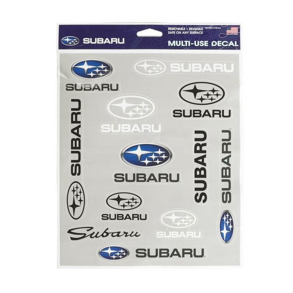 Subaru Decal Sheet 12 Stickers 11" x 17"