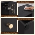 thumbnail image 3 of Giantex cube Bookcase, Wooden Bookshelf w/4-cube, Display Compartment Cabinet forBedroom, Living Room, Black, 3 of 5