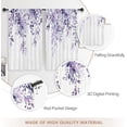 thumbnail image 6 of Purple Eucalyptus Leaves Kitchen Curtains Short Small Rustic Flower Spring Watercolor Botanical Wood Plant Herb Rod Pocket Nature Bedroom Living Room Treatment Fabric 2 Panels 27.5Wx39H Inch, 6 of 6