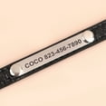 thumbnail image 5 of Pet Artist PU Leather Thin Bling Glitter Small Dog Collars for Puppy Cat Kitten Personalized Custom Pet Name Girl Boy, 5 of 12