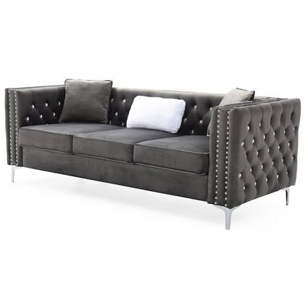 Glory Furniture Paige Sofa in Gray Color