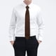 thumbnail image 2 of moda masculina de punto corbata sólida casual estrecha flaca tejida corbata marrón Sunnimix Corbata de punto para hombre, 2 of 6
