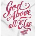 thumbnail image 2 of God Above All Else Religious Womens Slim Fit Graphic Tee Brisco Brands S, 2 of 5