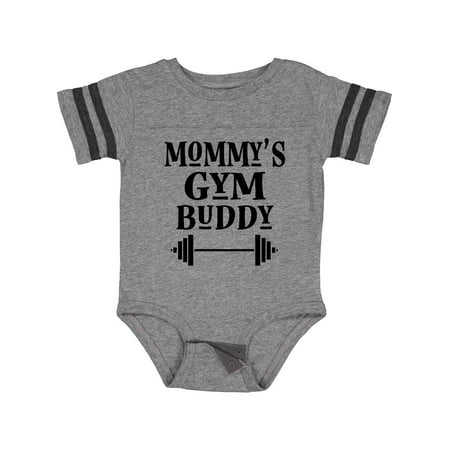 

Inktastic Mommy Gym Buddy Workout Gift Baby Boy or Baby Girl Bodysuit