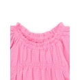 thumbnail image 2 of Garanimals Baby Girl Smocked Short Sleeve Top, Sizes 0-24 Months, 2 of 4