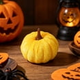 thumbnail image 5 of Harvest Mini Velvet Pumpkins, Plush Autumn Tabletop Accents, Rich Jewel Toned Fall Decor, Sophisticated Thanksgiving Centerpiece for Shelf, Console, Buffet, Home Holiday Staging, Harvest, Brown, 5 of 9