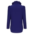 thumbnail image 5 of Tops for Women 2024,Clearance Fashion Women Solid Casual Long Sleeve Turndown Collar Button Shirt Tops Shirt, 5 of 5