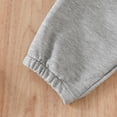 thumbnail image 5 of Toddler Kids Sweatsuit Unisex Baby Boy Girl Clothes Solid Color Long Sleeve Pullover Sweatshirts Pants 2Pcs Fall Outfits Clothes Set, 5 of 8