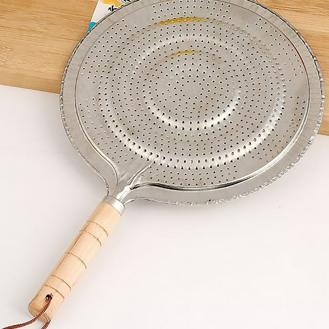 Heat Diffuser with Wooden Handle Coffee Milk Cookware Metal Simmer Ring Kitchen Tool