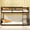 Antique Dark Oak, variant on Twin over Twin Floor Bunk Bed with Panelled Headboard & Footboard, Solid Rubber Wood, Safety Guardrails, Built-in Ladder, Low-Height Design, No Box Spring Needed, Antique Oak