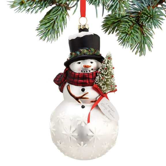 Snowman With Tree Ornament