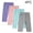 Purple, variant on Amidoa Girls Capri Leggings Stretch Athletic Cropped Pants Basic Casual Soft Pants Hot Pink 8 Years