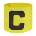 thumbnail image 1 of Football Soccer Captain Armband Adjustable Soccer Rugby Basketball Player Bands (Yellow), 1 of 4