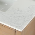 thumbnail image 2 of Gavino 72" Wood Vanity in Light Brown with Composite Stone Top no Mirror, 2 of 13