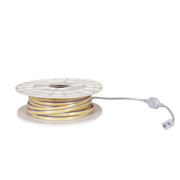 tira led 25m tecnologia cob 2700k 120v ip65 para exterior luz calida plug & play