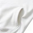 thumbnail image 5 of BVOFAR Mens Hooded Sweatshirt Winter Fleece Full Zip Jackets Quarter Zip Pullover Long Sleeve Outerwear with Multi Pockets White XXL, 5 of 6