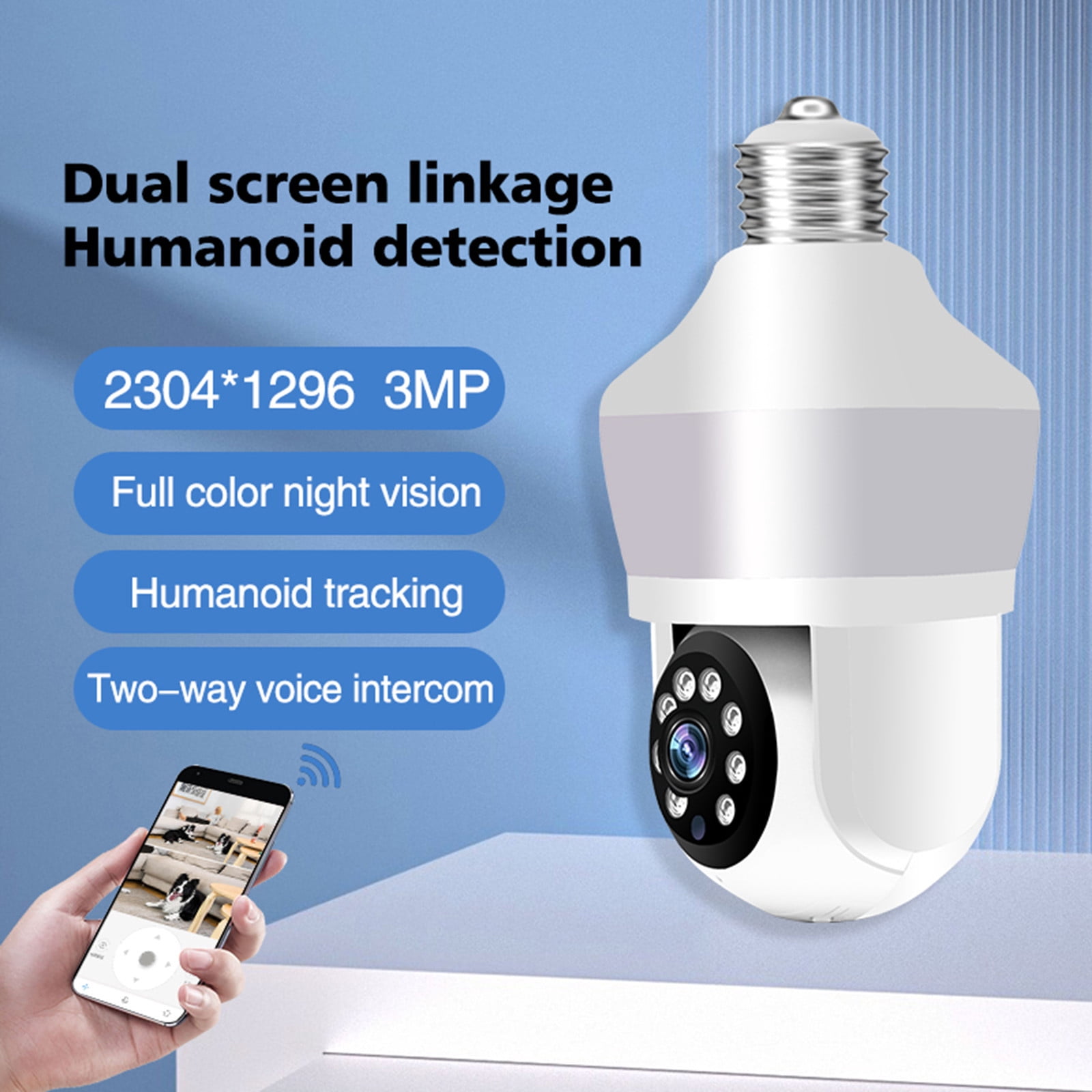 AZXY Wired Security Camera,Smart Security Cameras,1080p Hd Night Vision Wifi Indoor Security Cameras,Mini Hidden Smart Pet Monitors for Home,360 Camera
