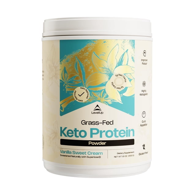 Protein Powder LevelUp Keto w/ Collagen Peptides & MCT 500g