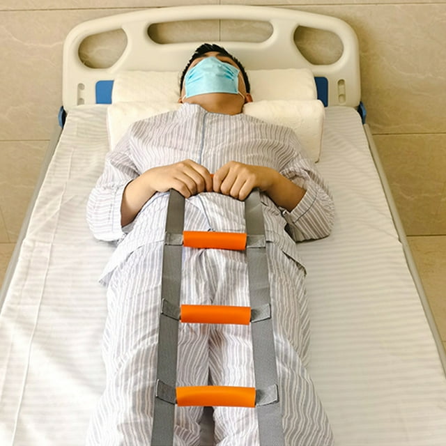 Bed Rope Ladder Helper, Multiple Handles Pull Up Assist Safe Slowly Sitting Up Bed Ladder Assist Firm Fixation for Injury Recovery Patient for Home