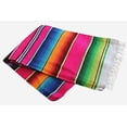 thumbnail image 2 of Del Mex (TM X-Large Mexican Serape Blanket Tablecloth Sarape (Pink), 2 of 4