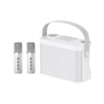 thumbnail image 2 of Micrófono Juego de altavoces Cambio de voz Máquina de karaoke compatible con Bluetooth (Blanco), 2 of 9