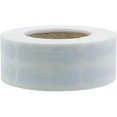 thumbnail image 1 of Rollo de 500 etiquetas autoadhesivas de plata de ley para joyería, collares, pulseras, colgantes, etiquetas extraíbles para joyería, pistola, ropa - blanco, 1 of 5