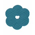 thumbnail image 7 of 13 Inch Round Placemats Set of 6, Teal Blue Stripes Non Slip Heat Insulation PP Table Mats, Simple Geometric Modern Monochrome Washable Place Mats for Kitchen Dining Party Table Decor, 7 of 7