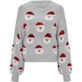 thumbnail image 2 of Chandails de Noël Laids pour Femmes Chandail-Over Tricoté Col Rond Laid pour Fête, 2 of 6