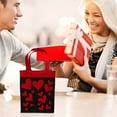 thumbnail image 6 of UNLLLL 2 Pcs Valentine's Day Heart Printed Candy Bags, Reusable Tote Bags, Valentine's Day Gift Bag, for Valentine's Day Wedding Festival Decoration Favors, 16x13x10cm, 6 of 8