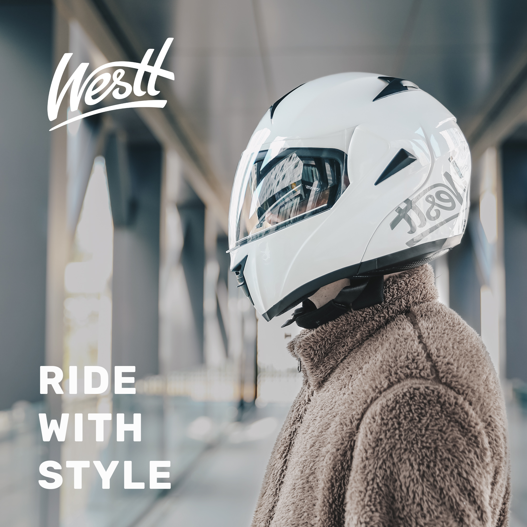 Westt Motorcycle Helmets Modular ATV Helmet with Dual Visor for Men & Women Full Face Helmet Flip Up, DOT Approved