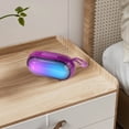 thumbnail image 6 of Bluetooth Speakers,Portable Speakers Bluetooth Wireless with Loud Stereo Sound,Waterproof Shower Speakers,RGB Multi-Colors Rhythm Lights,24 Playtime for Indoor&Outdoor, 6 of 7