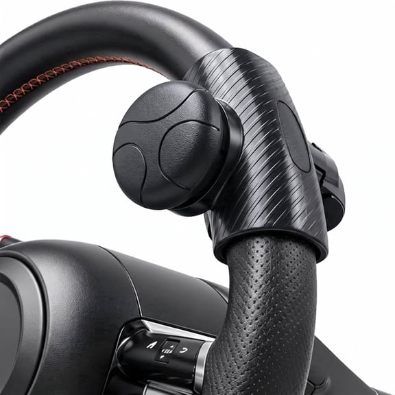 Steering Wheel Knob with Metal Ball Bearing, Tool-Free Quick Install Knob for Steering Wheel, 360° Spinner Knob for Cars and SUVs