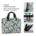 thumbnail image 4 of FORMRS 16" Laptop Bag Carrying Sleeve Case with Handle Travel Shoulder Briefcase, Whimsy Daisy Pattern, 4 of 8