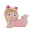 thumbnail image 4 of Milisten Pink Resin Cake Ornament for Decor Lovely Cartoon Girl Statue for Birthday Party Supply 1pc, 4 of 8