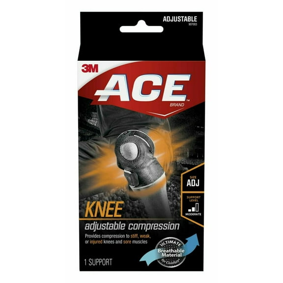 ACE Brand Adjustable Knee Support Brace, Breathable, Two Strap Support System