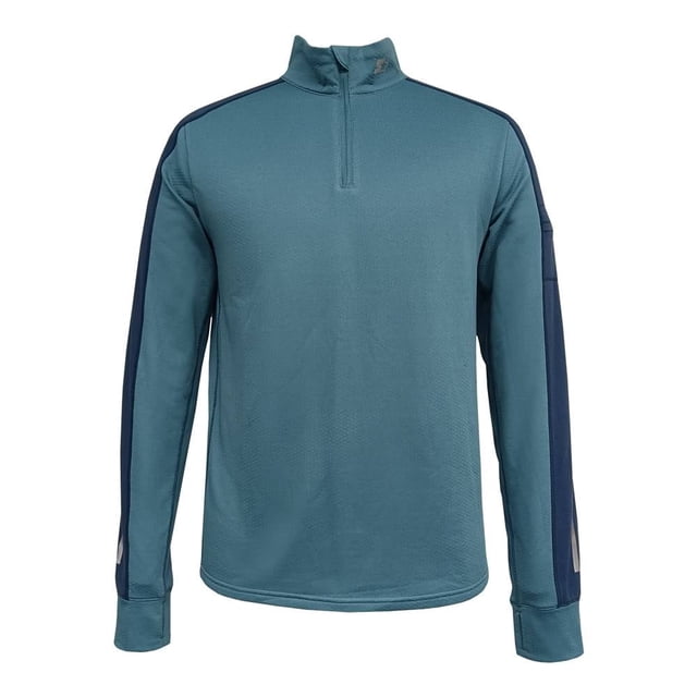 Sudadera Starter Talla CH Deportiva Cuello Alto con Ciere Lisa Azul Marino con Azul Teal