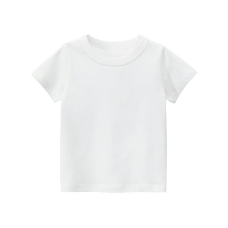 

RPVATI Bays Girl Boys Short Sleeve Graphic T-Shirt Toddler Crewneck Cartoon Print Shirts 1-7Y