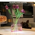 thumbnail image 2 of Capaso Acrylic Book Vase for Book Lovers, Cute Tabletop Vase, Pink, 2 of 9