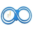 thumbnail image 1 of MasteelfCA 8-shaped Wool Hat Sweater Knitter DIY Knitting Looms with Three Small Accessories (Blue), 1 of 5