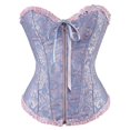 thumbnail image 1 of Encaje con cremallera, corsé de novia blanco, lencería de realce, corsé sexy para boda, corsé y corpiños, espartilhos E Afortunado Sencillez, 1 of 2