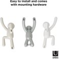 thumbnail image 3 of Buddy Hooks. Ganchos de pared Buddy: perchero decorativo para pared, juego de 3, gris surtido, tamaño completo, 3 of 5