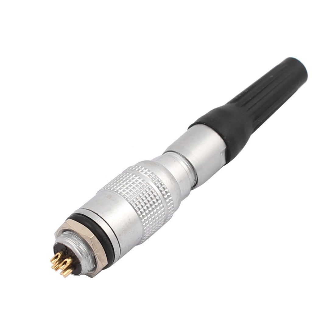 DC 30V 0.2A Rubber Tube Aviation Quick Cable Connector YC8 4P 8mm Panel