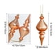 thumbnail image 3 of Christmas Special Decorative Small Pendant Plastic Electroplating Golden Color Pendants Set, 3 of 6