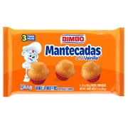 Bimbo Mantecadas Vanilla Muffins, Artificially Flavored, 3 Twin Packs Per Box, 6 Muffins Total Bag
