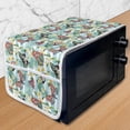 thumbnail image 1 of Botanical Microwave Oven Cover, Summer Themed Pattern of Butterflies and Exotic Flowers and Leaves Garden Art, Water Resistant Organizer with Pockets for Kitchen, 36" x 12", Multicolor, by Ambesonne, 1 of 1