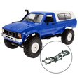 thumbnail image 2 of marco del chasis del coche rc RC Chasis Frame Sheel Kit 370 Motor Para WPL C14 C24 1:16 Truck Model Car Negro negro Magideal marco del chasis del coche rc, 2 of 6