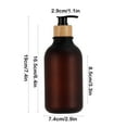 thumbnail image 3 of CxhicLuv Soap Dispenser Set, 1-Pack Bathroom Hand Soap Dispenser with Pump, Refillable Liquid Soap Dispenser for Kitchen and Bathroom, Stylish Coffee Design, Rust-Proof, Easy to Use, 3 of 6